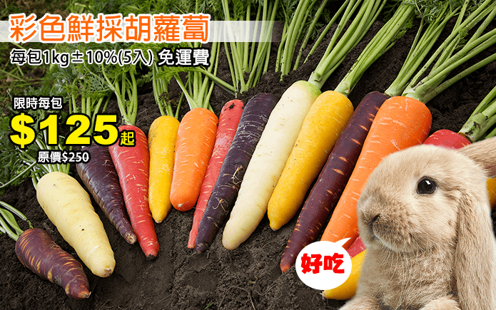 超特别超可爱! 由台湾在地农业研发! 红到日本去的胡萝 !!